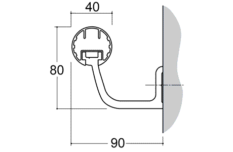 BIO FORM 40 ACROVYN® Bois / Métal Brossé / Carbone - CS Group - Imagem técnica