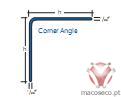 448-280-030/448-280-040/448-280-060. Barras 3,00 metros. Aço Inoxidável - Corner Angle - Blanke - Imagem técnica