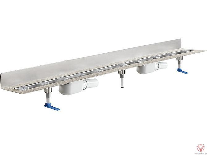 Floor Channel Ceraline Plan 2 W 1400 - 524584, 524591, 524607, 524614, 524621, 524638, 524645, 524652 - Dallmer