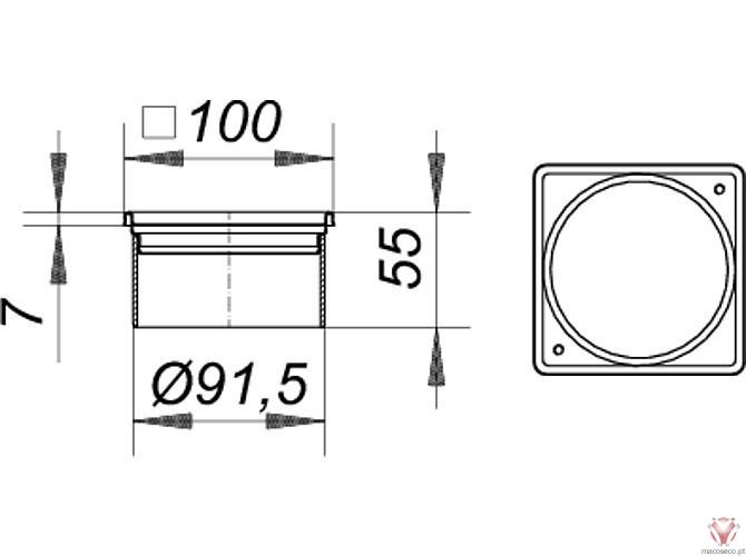 Frame V, S 10/100, 34 - Dallmer - Imagem técnica