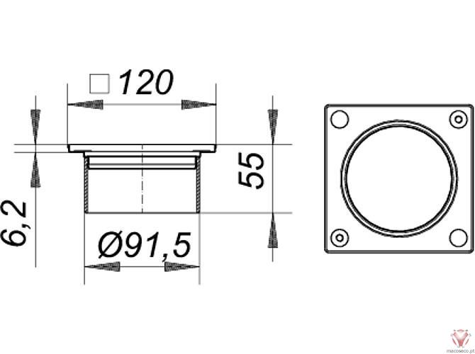 Frame V, S 10/120, 304 - Dallmer - Imagem técnica