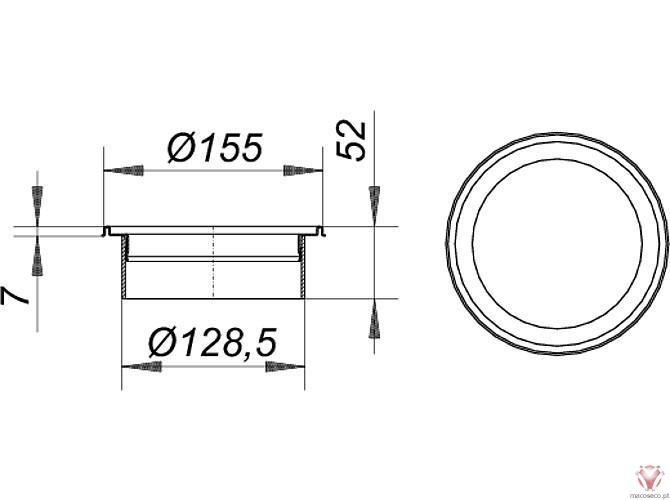 Frame V, S 15/D: 155 - Dallmer - Imagem técnica