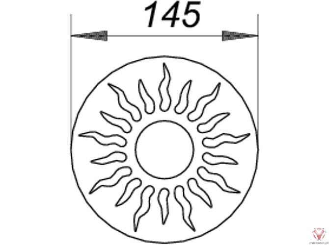 Grate Astrastone Sol 145 - 501967 - Dallmer - Imagem técnica