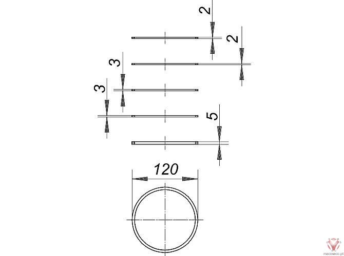 Shim Kit  N, Ø 120 mm - 495624 - Dallmer - Imagem técnica