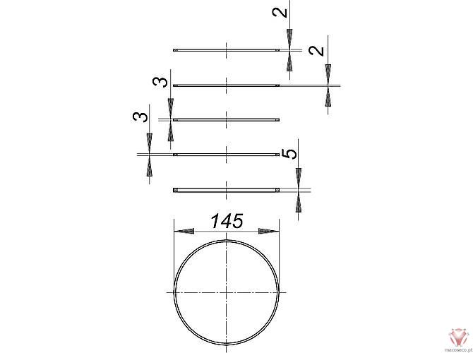 Shim Kit  N, Ø 145 mm - 495631 - Dallmer - Imagem técnica