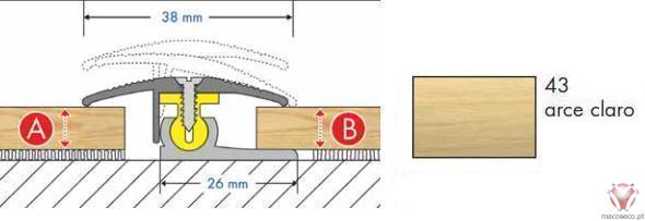 TRIFLOOR TRE 3843 - Dural - Imagem técnica